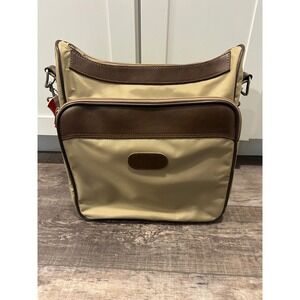 American Tourister Tan Brown‎ Nylon Shoulder Bag Messenger Crossbody Travel Bag